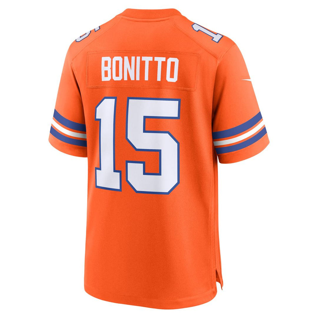 Nik Bonitto Denver Broncos Nike Alternate 2 Mile High Collection 1977 Throwback Game Jersey - Orange Official NFL Team Apparel Football Fan Gear