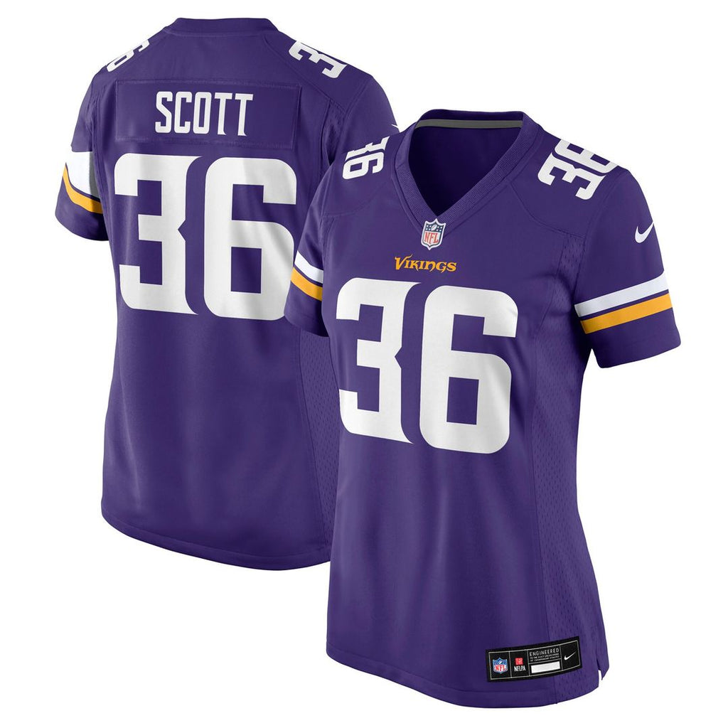 Zavier Scott Minnesota Vikings Nike Women's Team Game Jersey - Purple Official NFL Team Apparel Football Fan Gear