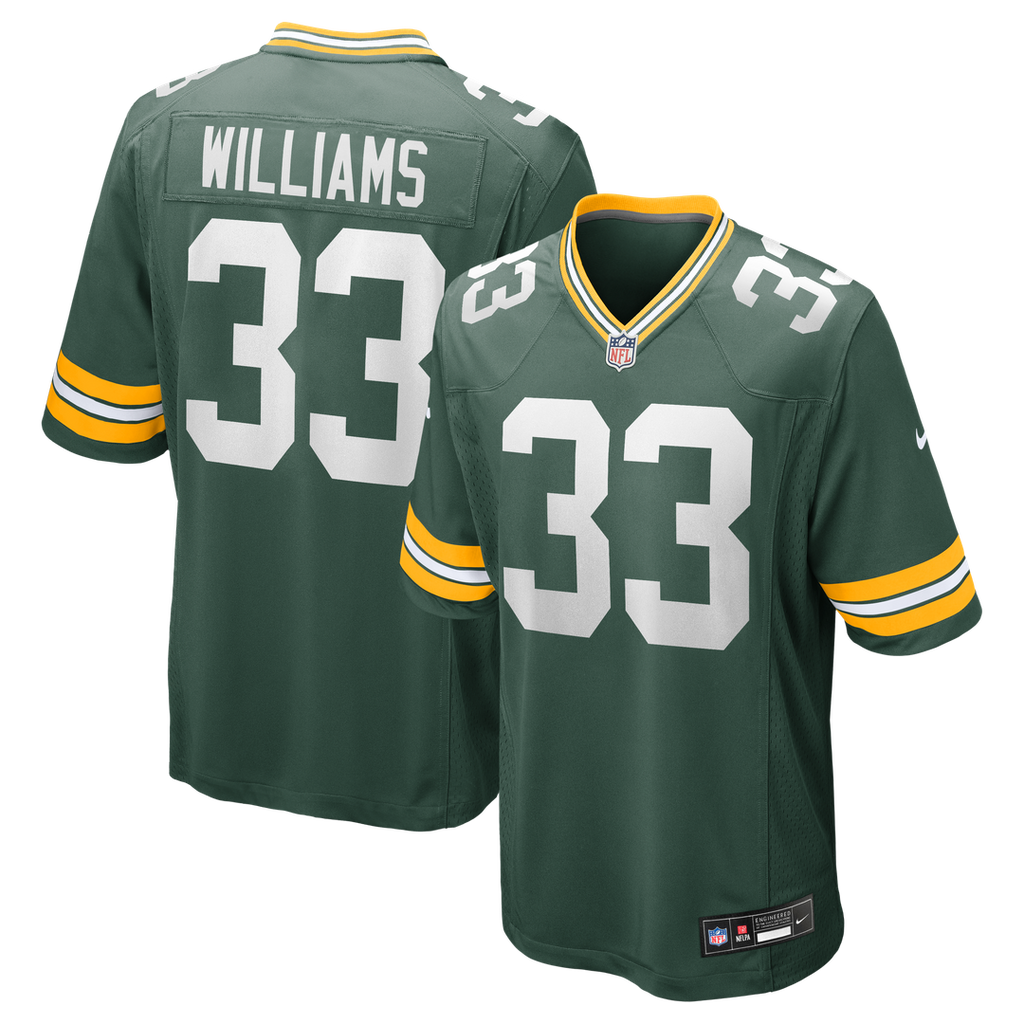 Evan Williams Green Bay Packers Nike Game Jersey - Green Official NFL Team Apparel Football Fan Gear