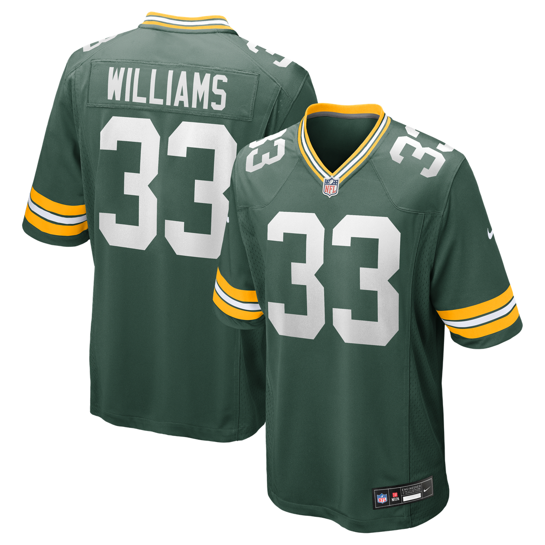 Evan Williams Green Bay Packers Nike Game Jersey - Green Official NFL Team Apparel Football Fan Gear