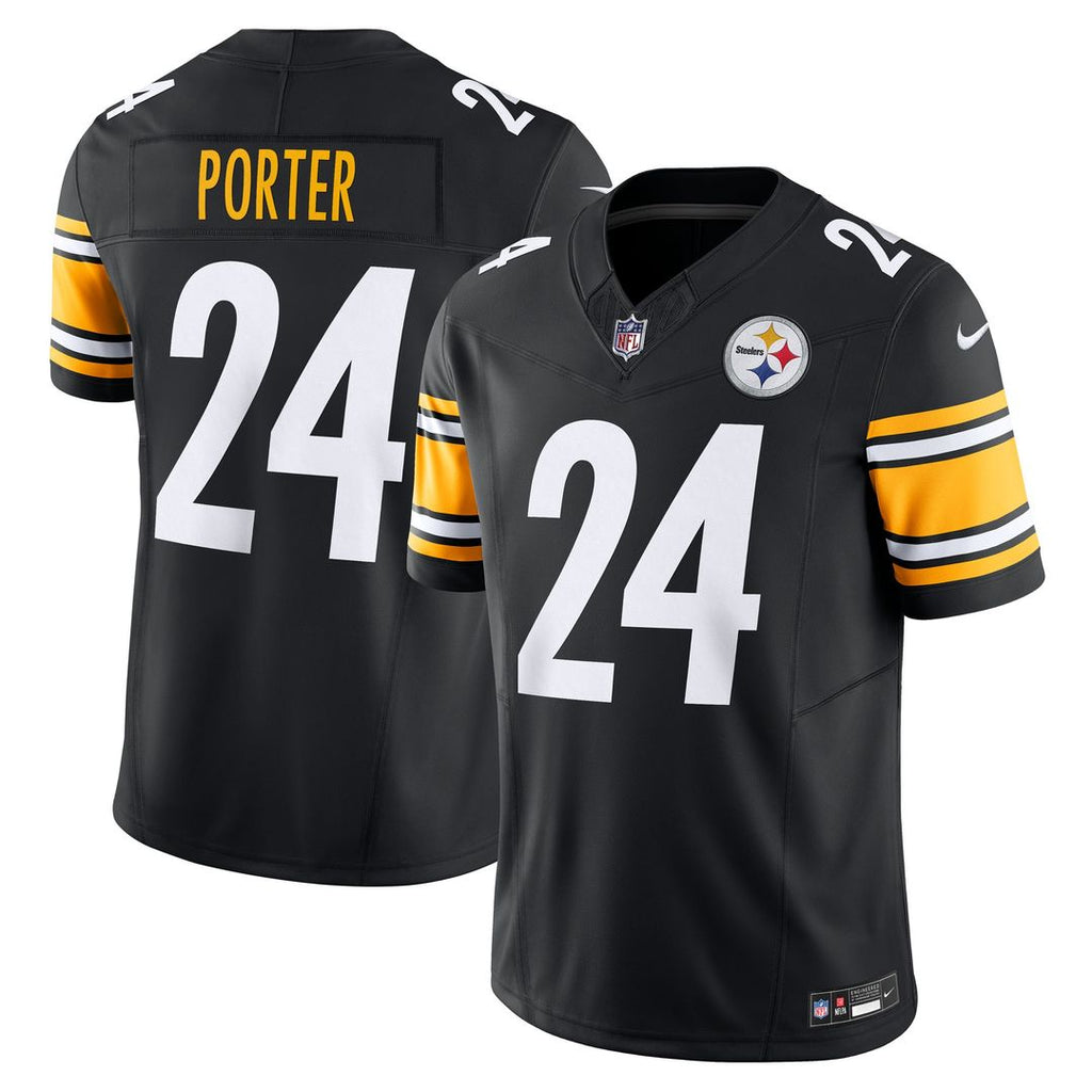 Joey Porter Jr. Pittsburgh Steelers Nike Vapor F.U.S.E. Limited Jersey - Black Official NFL Team Apparel Football Fan Gear