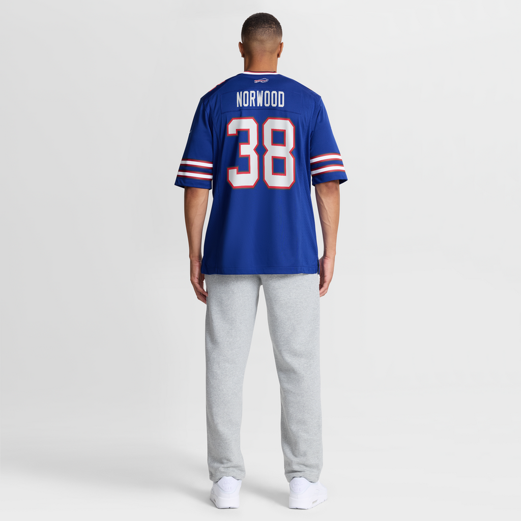 Tre Norwood Buffalo Bills Nike Team Game Jersey - Royal Official NFL Team Apparel Football Fan Gear