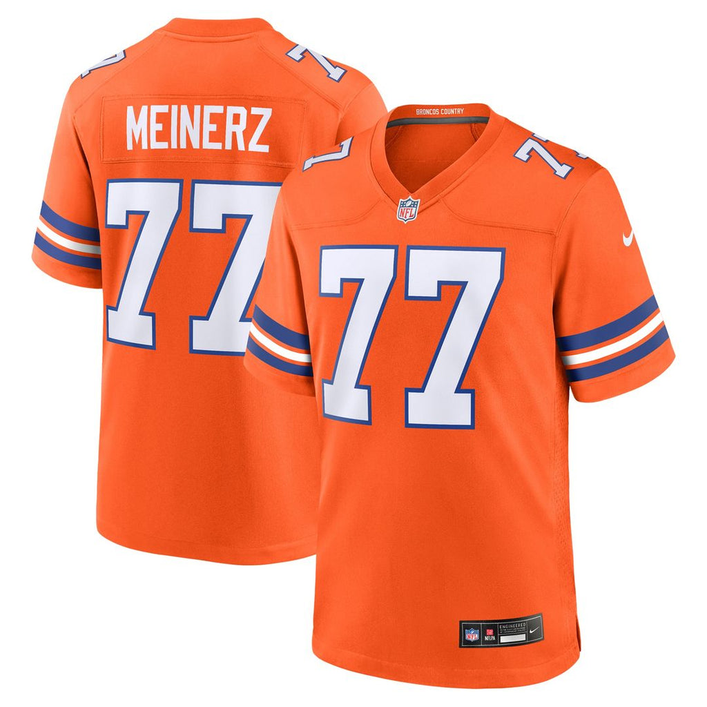 Quinn Meinerz Denver Broncos Nike Alternate Game Jersey - Orange Official NFL Team Apparel Football Fan Gear