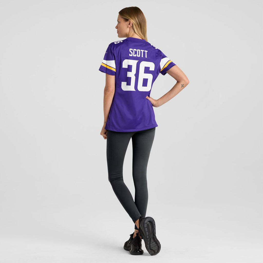 Zavier Scott Minnesota Vikings Nike Women's Team Game Jersey - Purple Official NFL Team Apparel Football Fan Gear