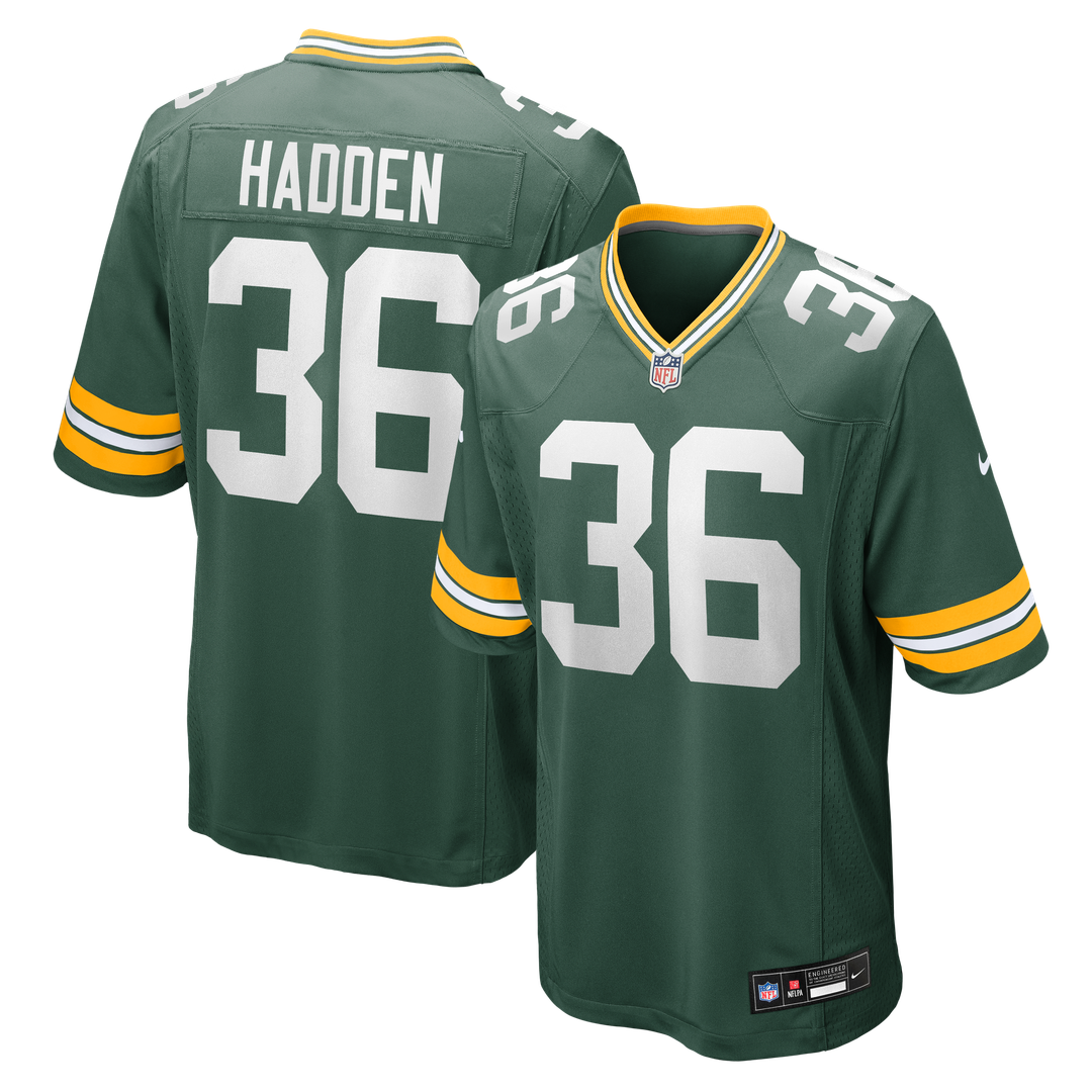 Kamal Hadden Green Bay Packers Nike Team Game Jersey - Green Official NFL Team Apparel Football Fan Gear
