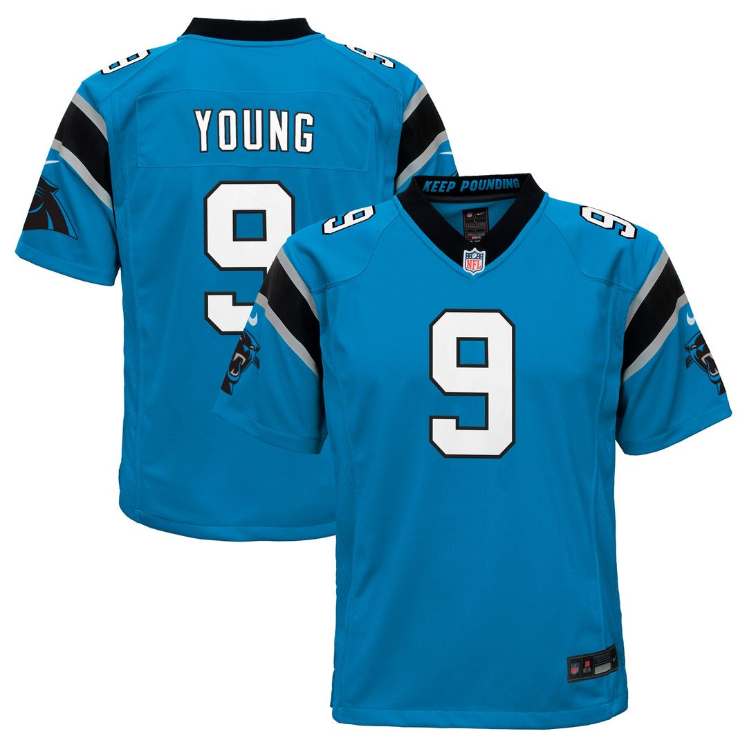 Bryce Young Carolina Panthers Nike Youth Game Jersey - Black Official NFL Team Apparel Football Fan Gear
