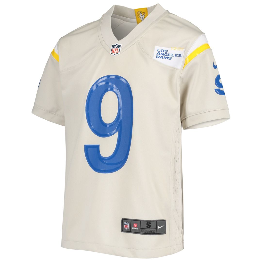 Matthew Stafford Los Angeles Rams Nike Youth Game Jersey - Cream Official NFL Team Apparel Football Fan Gear