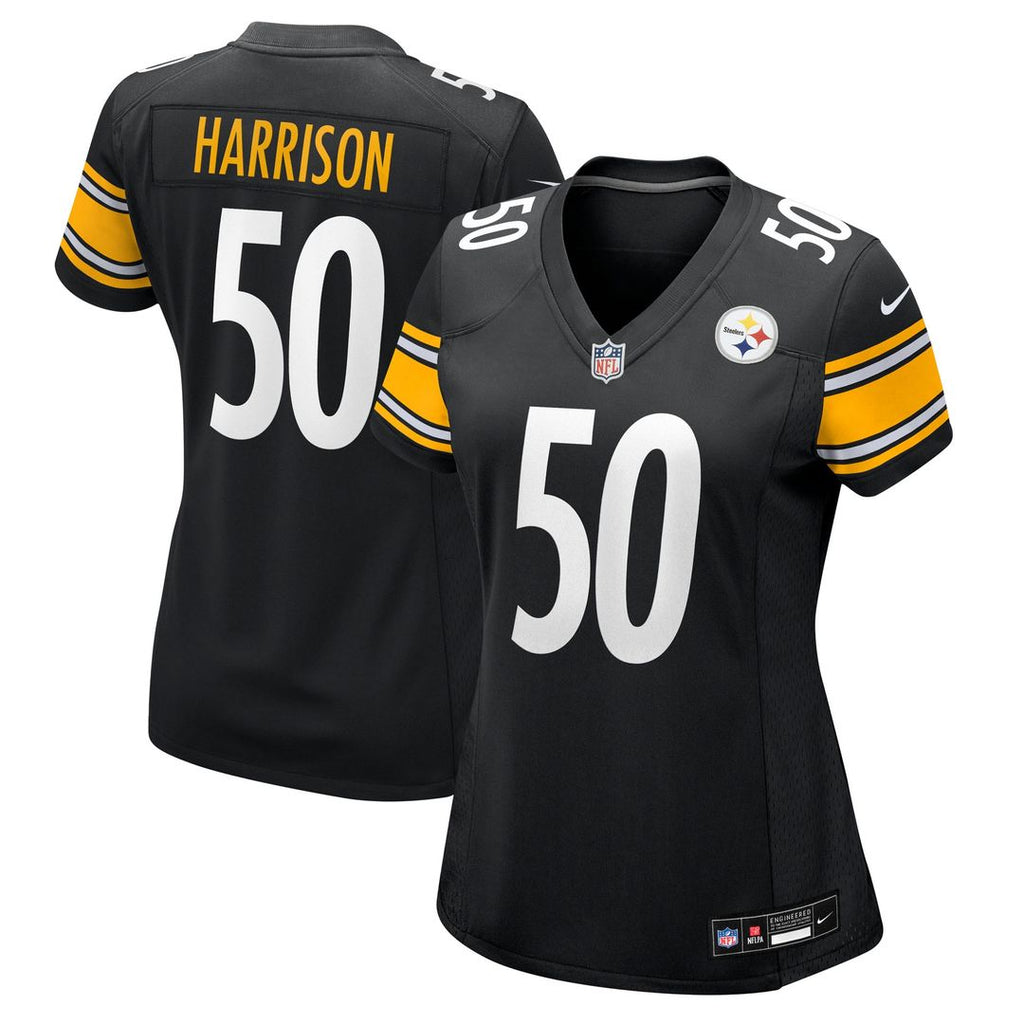 Malik Harrison Pittsburgh Steelers Nike Women's Team Game Jersey - Black Official NFL Team Apparel Football Fan Gear