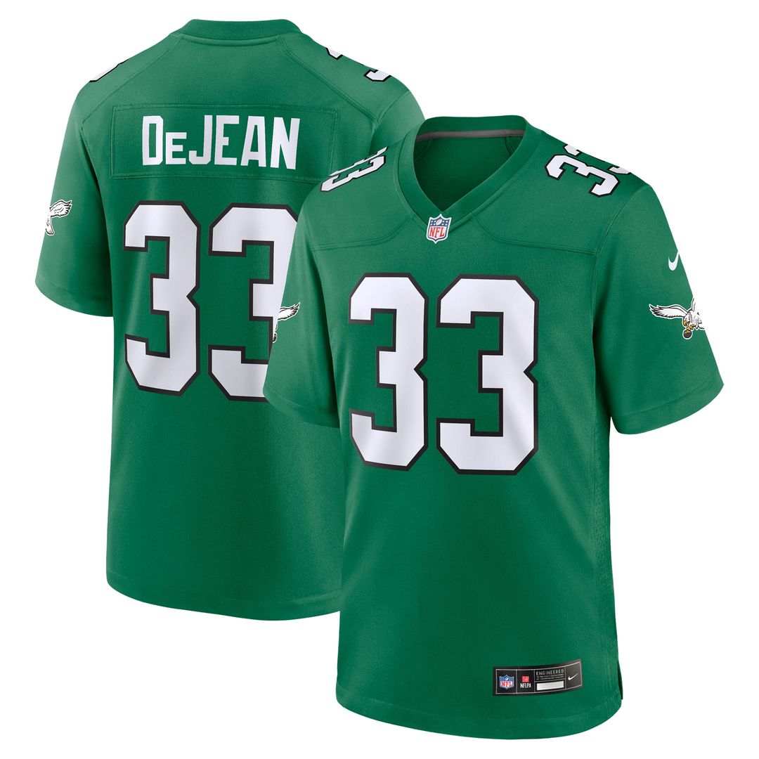 Cooper DeJean Philadelphia Eagles Nike Alternate Game Jersey - Kelly Green Official NFL Team Apparel Football Fan Gear