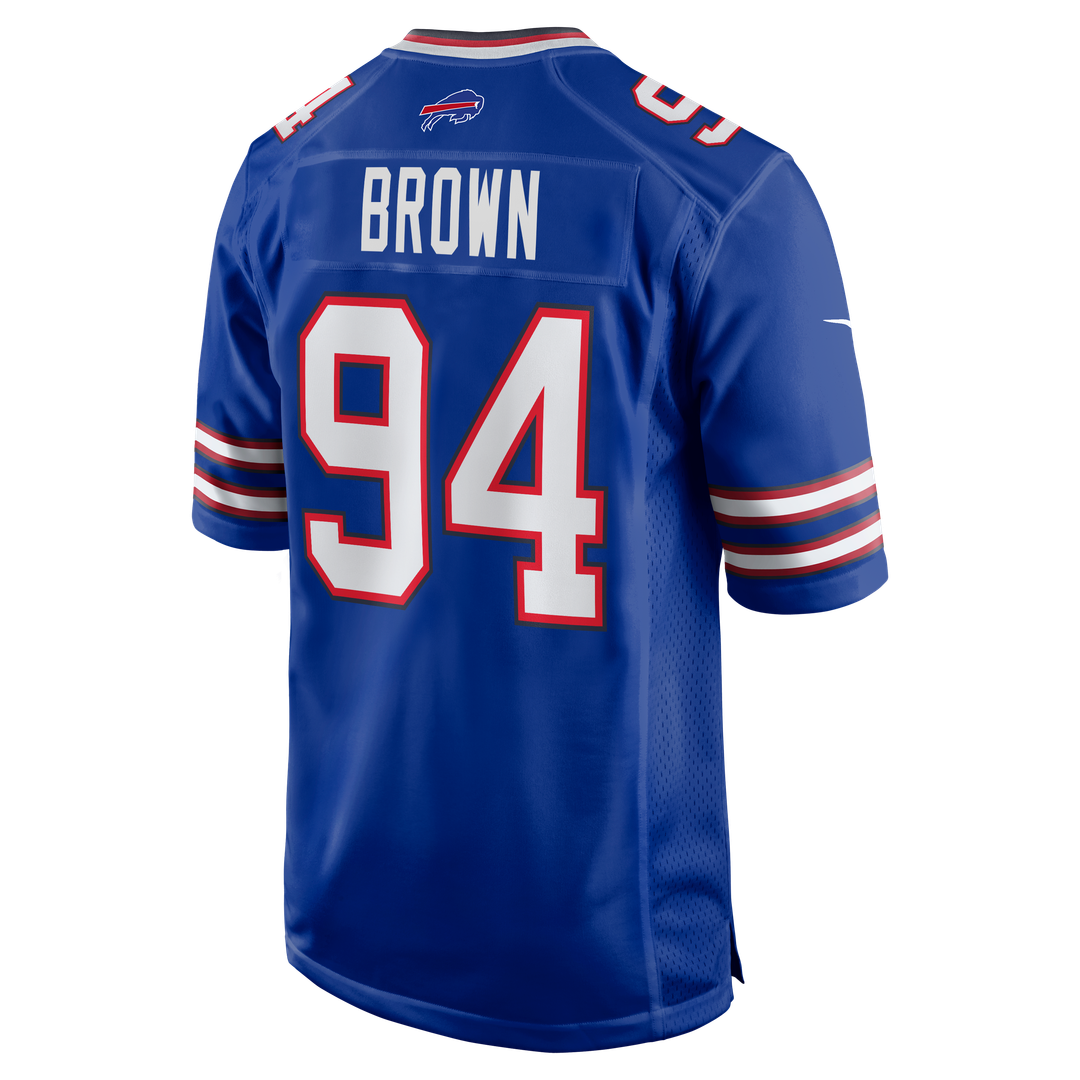 Andrew Brown Buffalo Bills Nike Game Jersey - Royal Official NFL Team Apparel Football Fan Gear