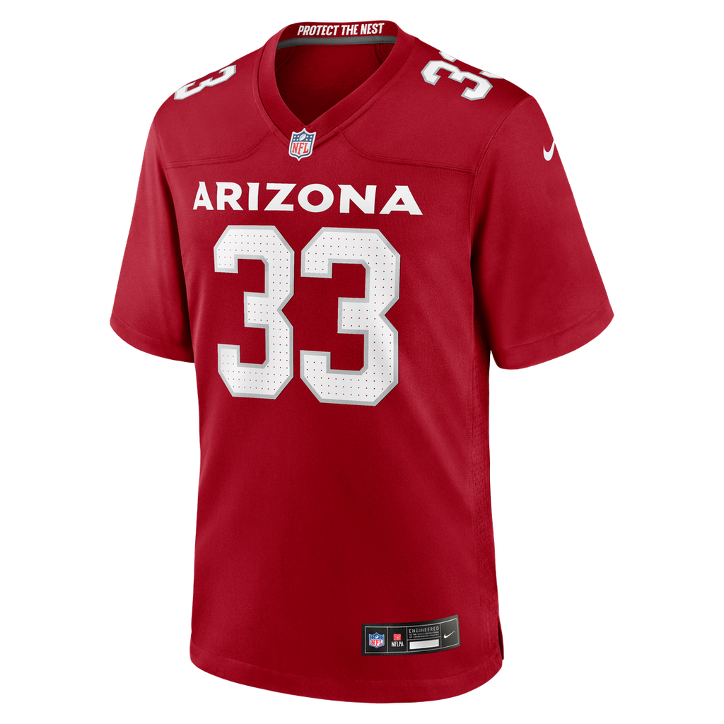 Trey Benson Arizona Cardinals Nike Team Game Jersey - Cardinal Official NFL Team Apparel Football Fan Gear