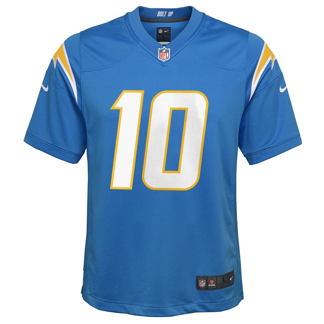 Justin Herbert Los Angeles Chargers Nike Youth Game Jersey - Powder Blue Official NFL Team Apparel Football Fan Gear