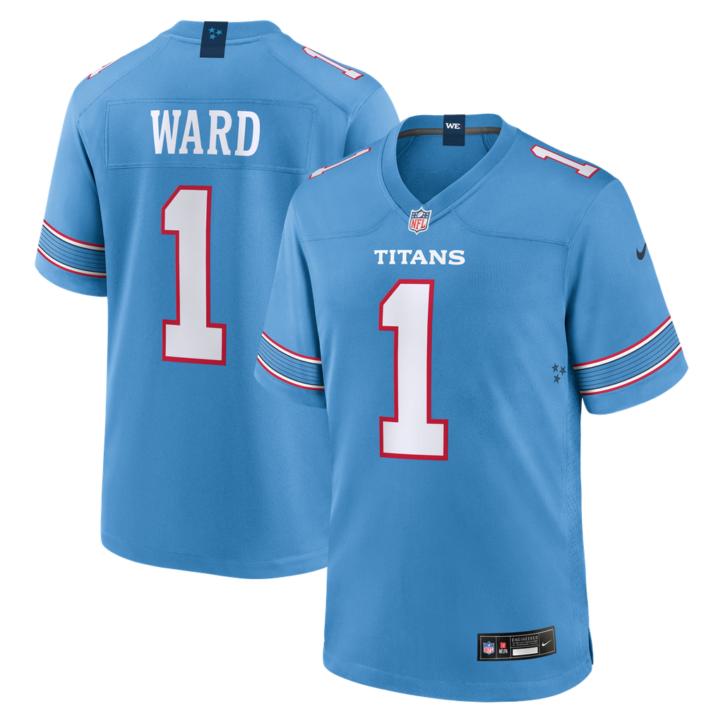 Cameron Ward Tennessee Titans Nike Game Jersey - Light Blue Official NFL Team Apparel Football Fan Gear