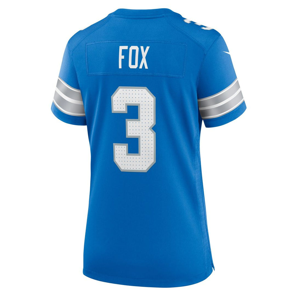Jack Fox Detroit Lions Nike Women's Team Game Jersey - Blue Official NFL Team Apparel Football Fan Gear