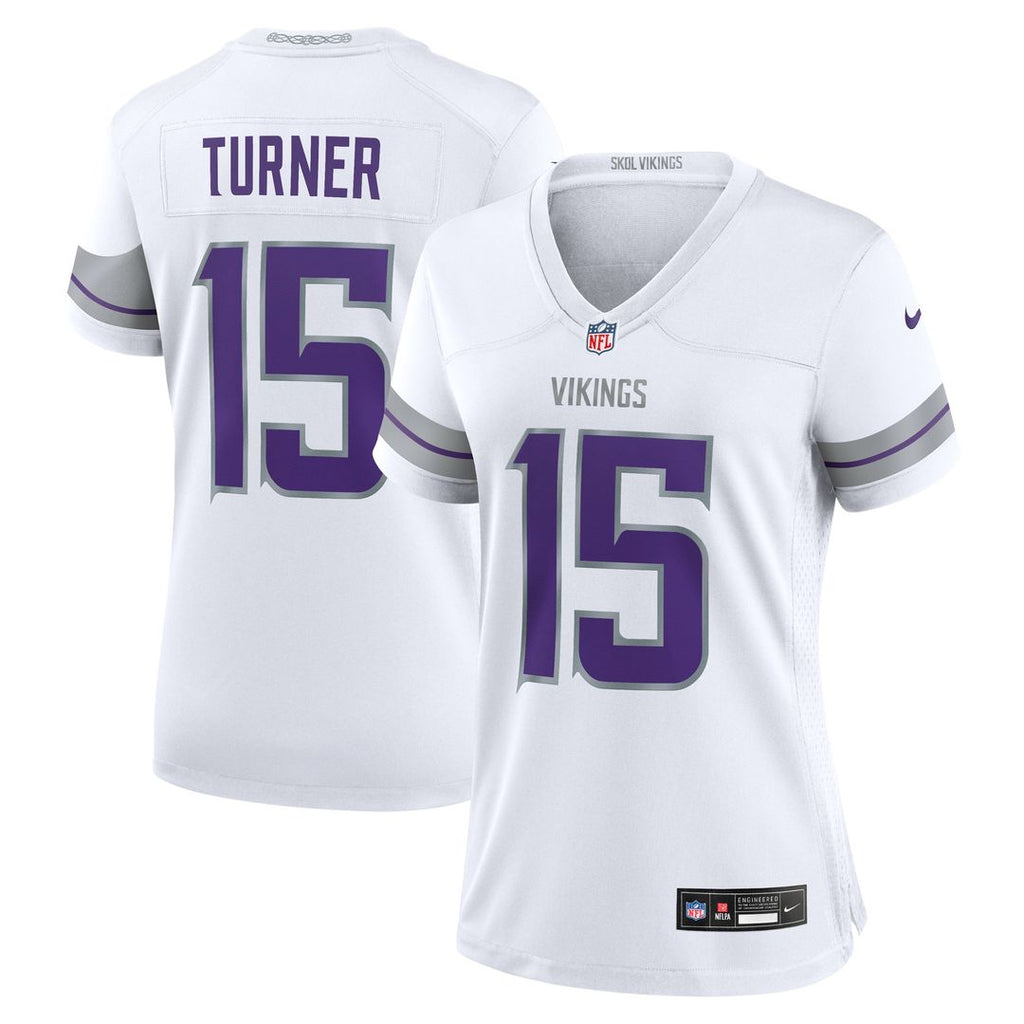 Dallas Turner Minnesota Vikings Nike Women's Alternate Game Jersey - White Official NFL Team Apparel Football Fan Gear