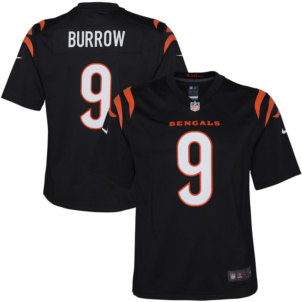 Joe Burrow Cincinnati Bengals Nike Youth Game Jersey - Black Official NFL Team Apparel Football Fan Gear