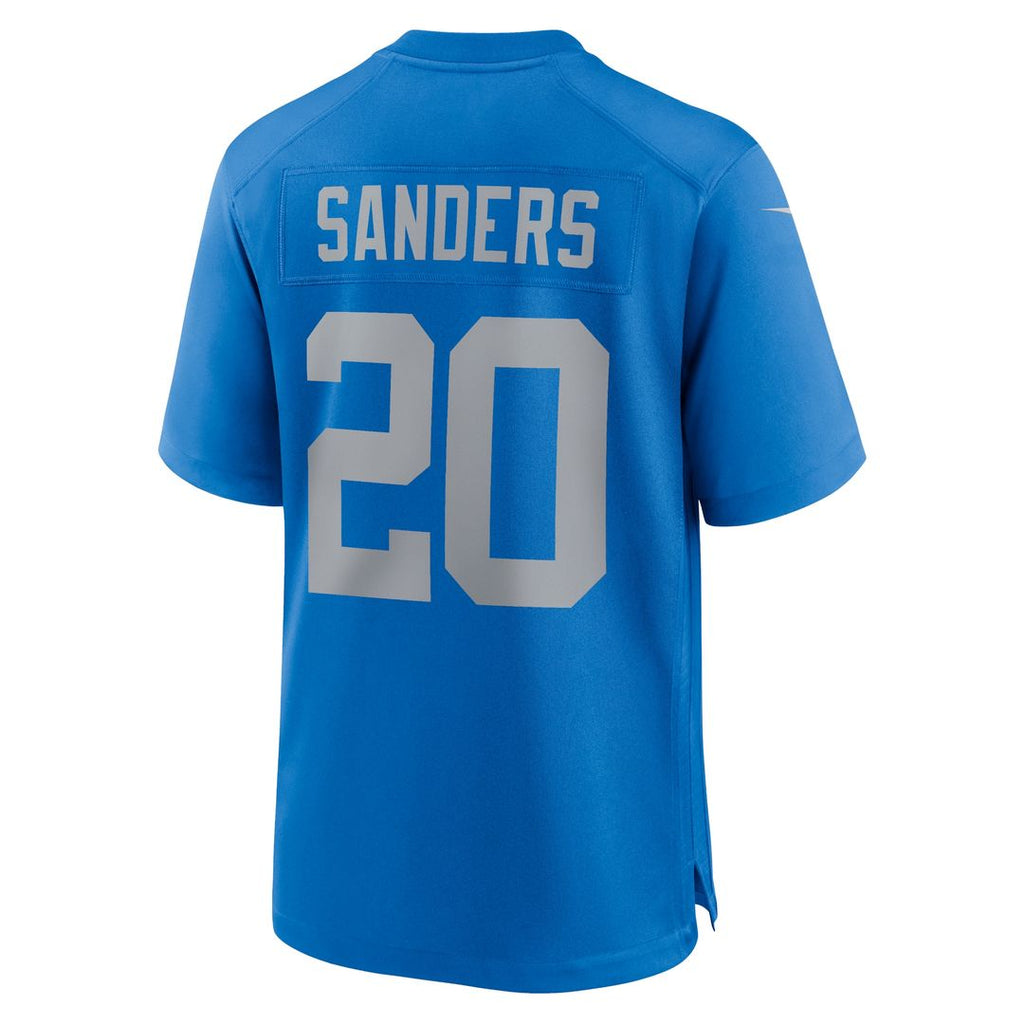 Barry Sanders Detroit Lions Nike Alternate Game Jersey - Blue Official NFL Team Apparel Football Fan Gear