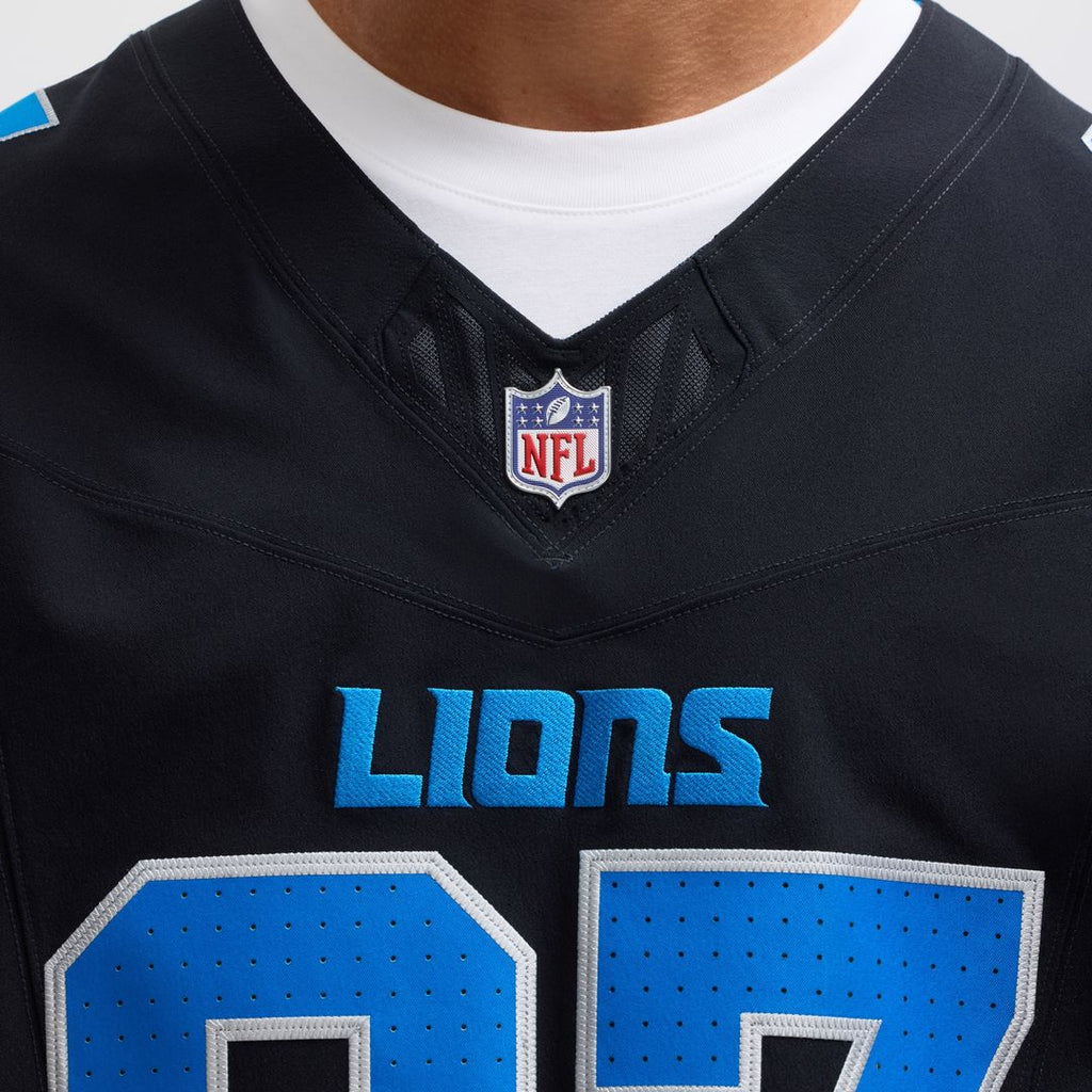 Aidan Hutchinson Detroit Lions Nike Alternate Vapor F.U.S.E. Elite Jersey - Black Official NFL Team Apparel Football Fan Gear