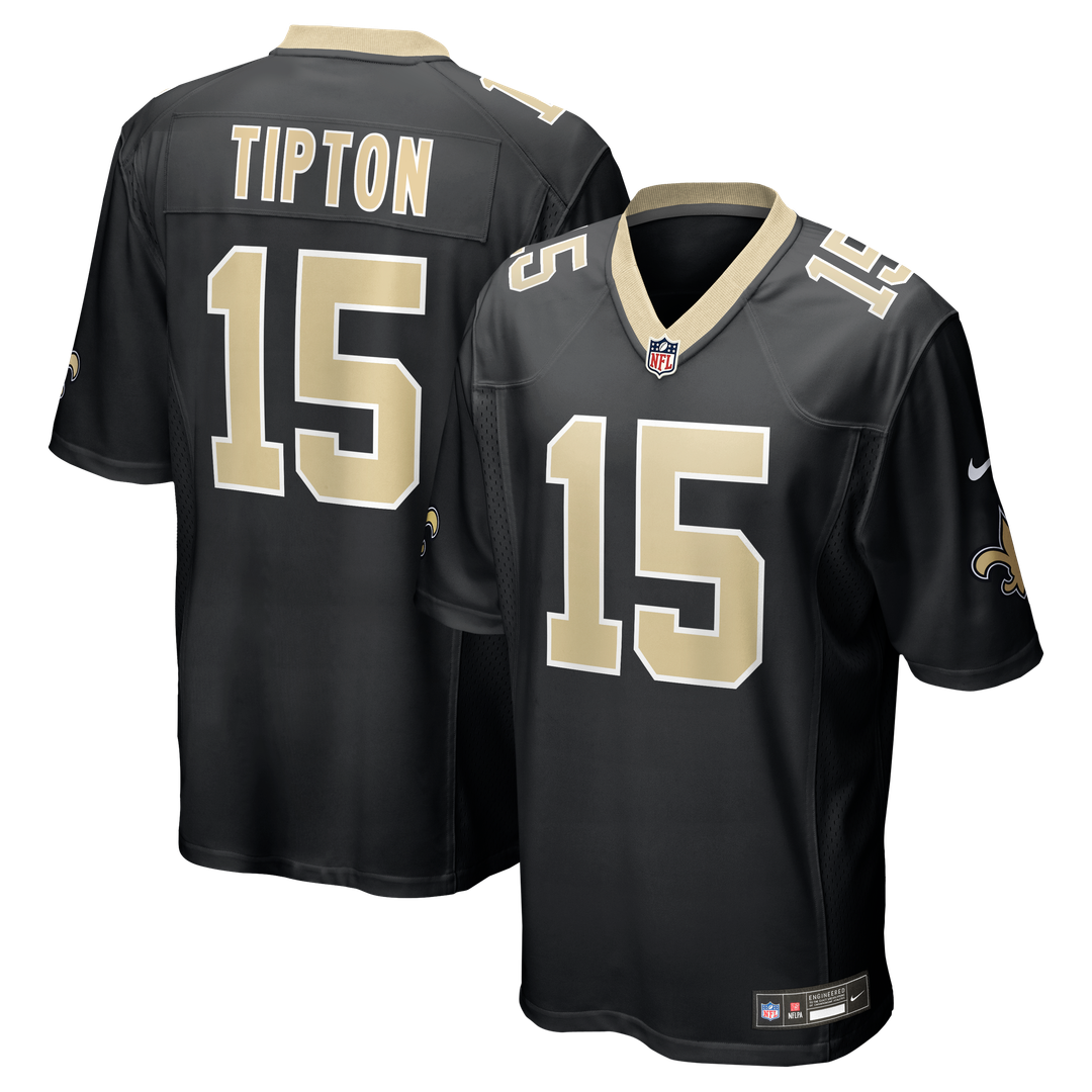 Mason Tipton New Orleans Saints Nike Team Game Jersey - Black Official NFL Team Apparel Football Fan Gear