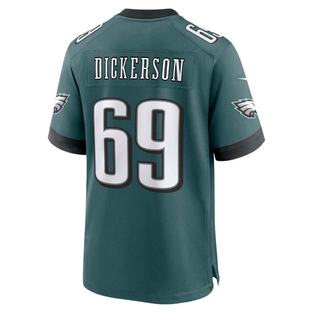 Landon Dickerson Philadelphia Eagles Nike Team Game Jersey - Midnight Green Official NFL Team Apparel Football Fan Gear