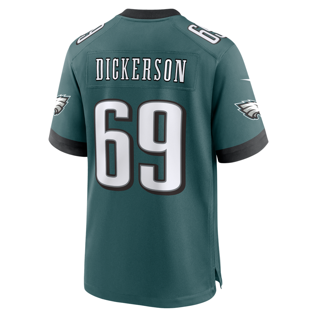 Landon Dickerson Philadelphia Eagles Nike Team Game Jersey - Midnight Green Official NFL Team Apparel Football Fan Gear