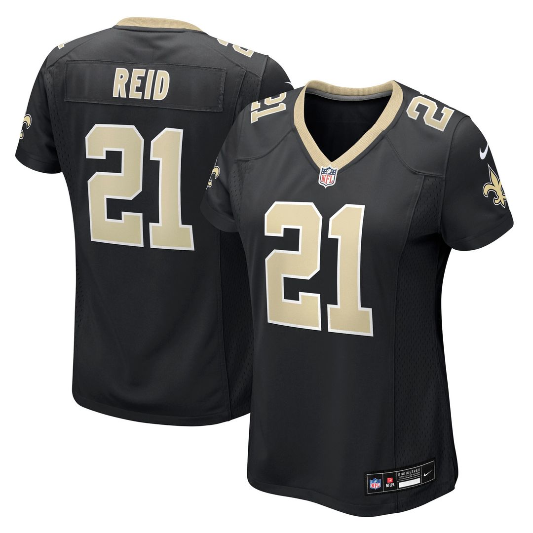 Justin Reid New Orleans Saints Nike Women's Team Game Jersey - Black Official NFL Team Apparel Football Fan Gear