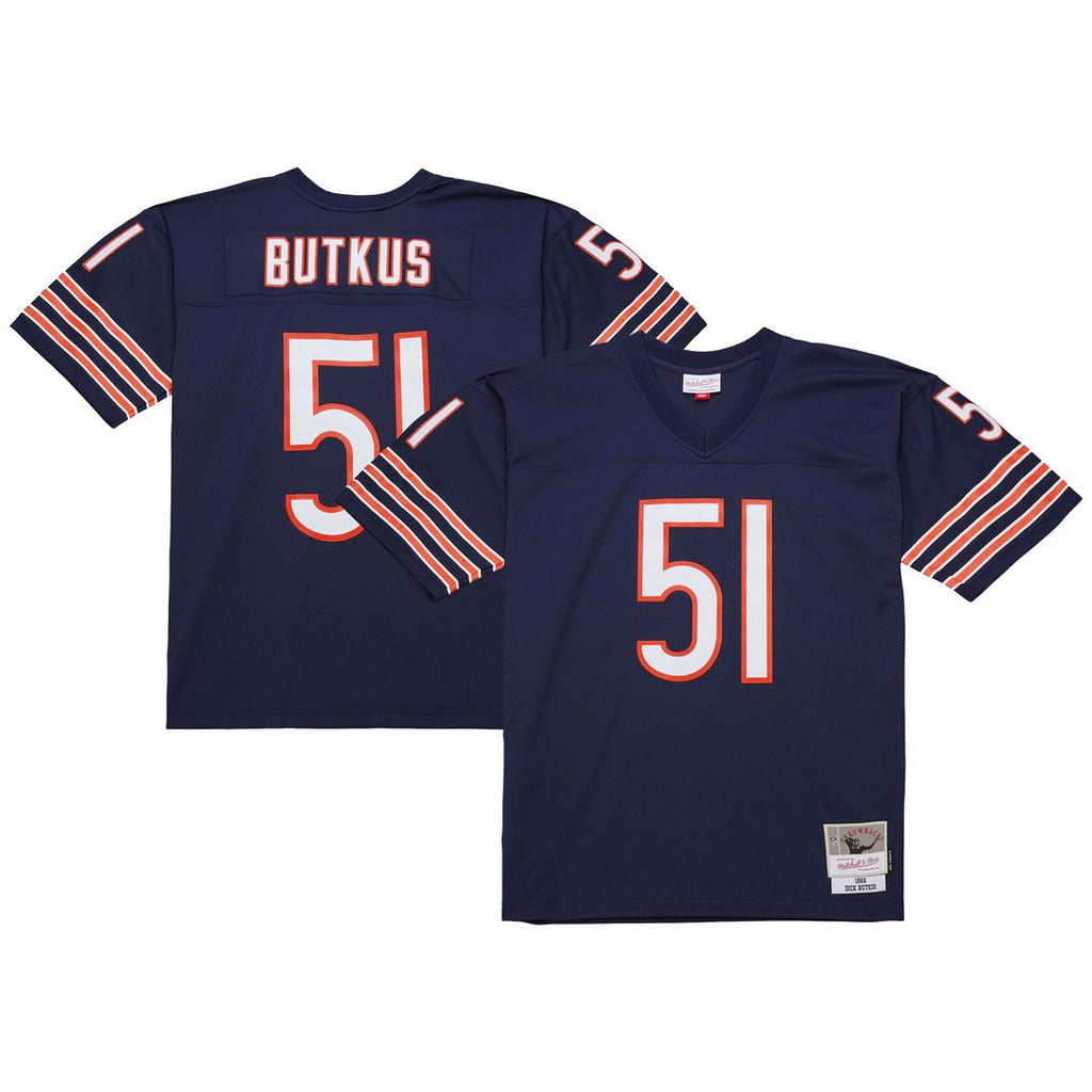 Dick Butkus Chicago Bears Mitchell & Ness Legacy Replica Jersey - Navy Official NFL Team Apparel Football Fan Gear