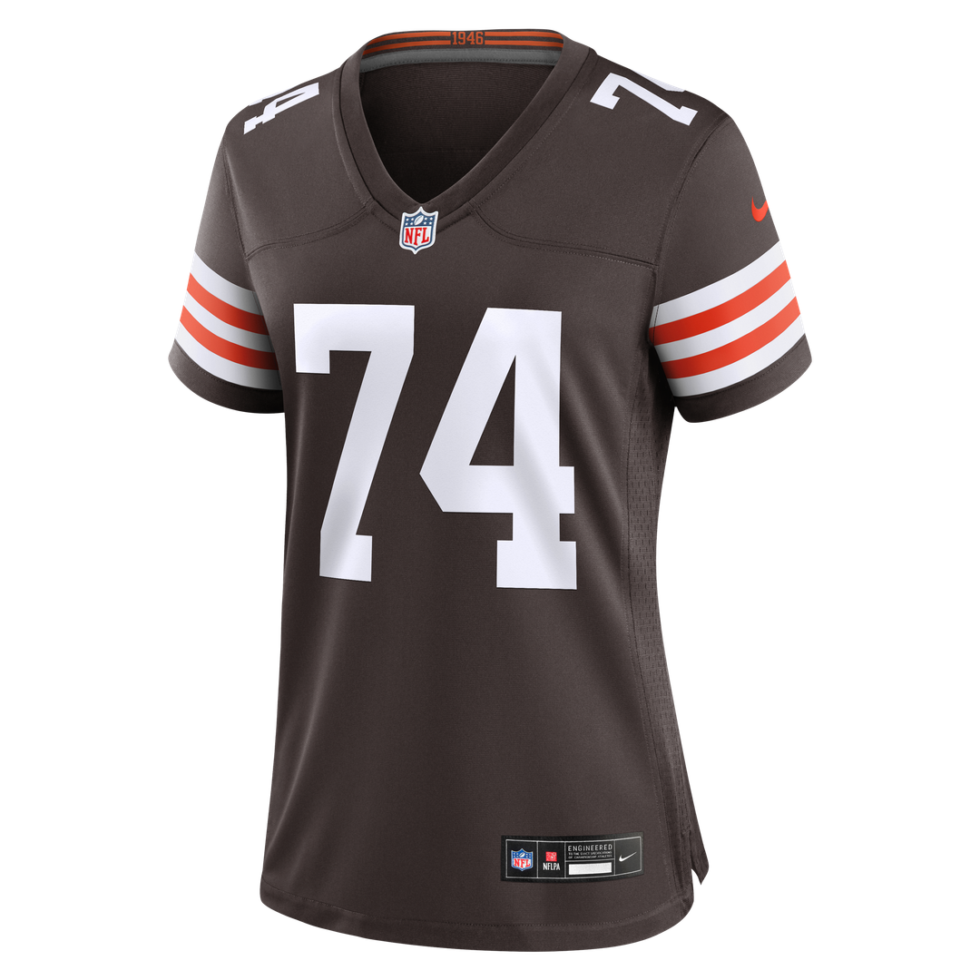 Elgton Jenkins Cleveland Browns Nike Women's Team Game Jersey - Brown Official NFL Team Apparel Football Fan Gear