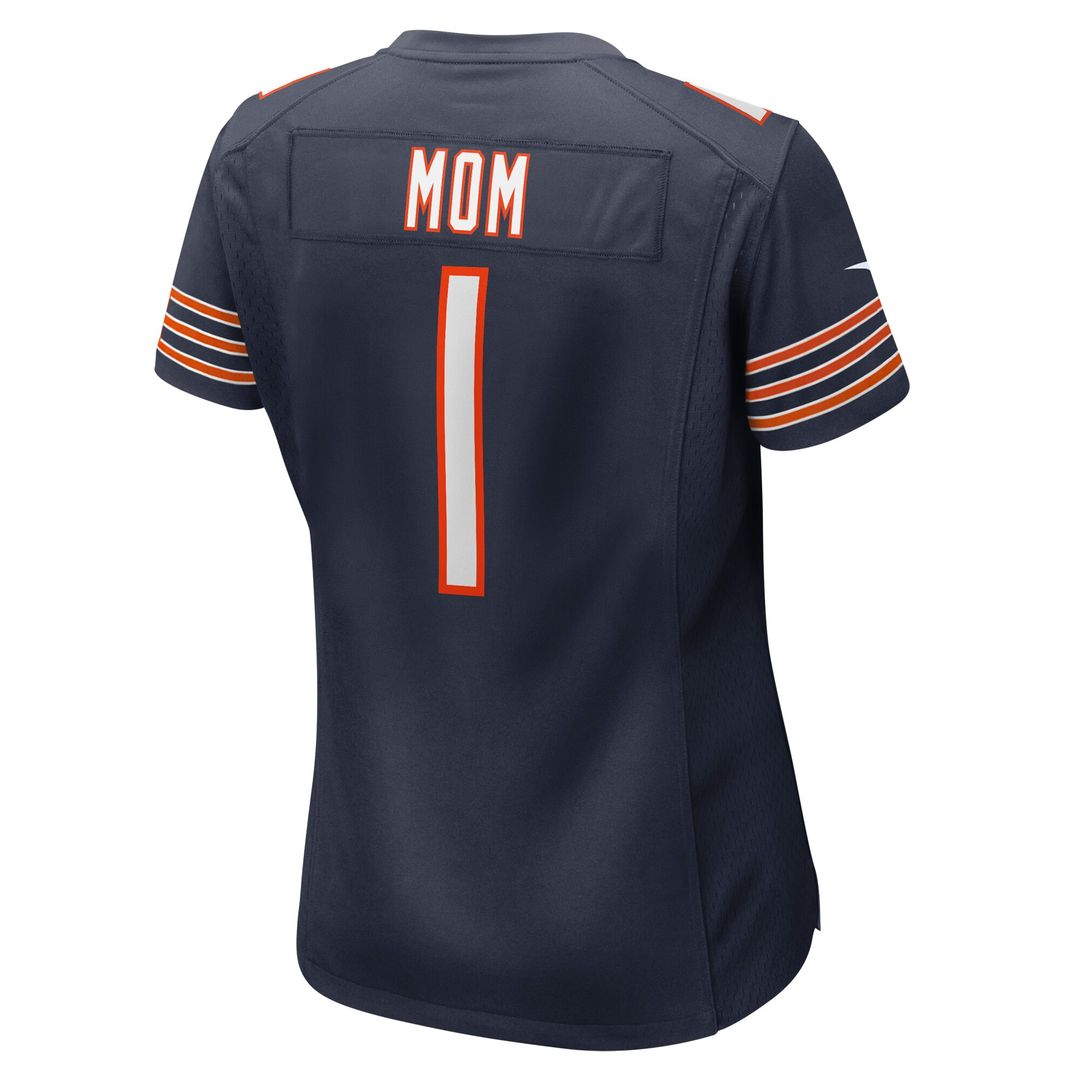 Number 1 Mom Chicago Bears Nike Women's Game Jersey - Navy Official NFL Team Apparel Football Fan Gear
