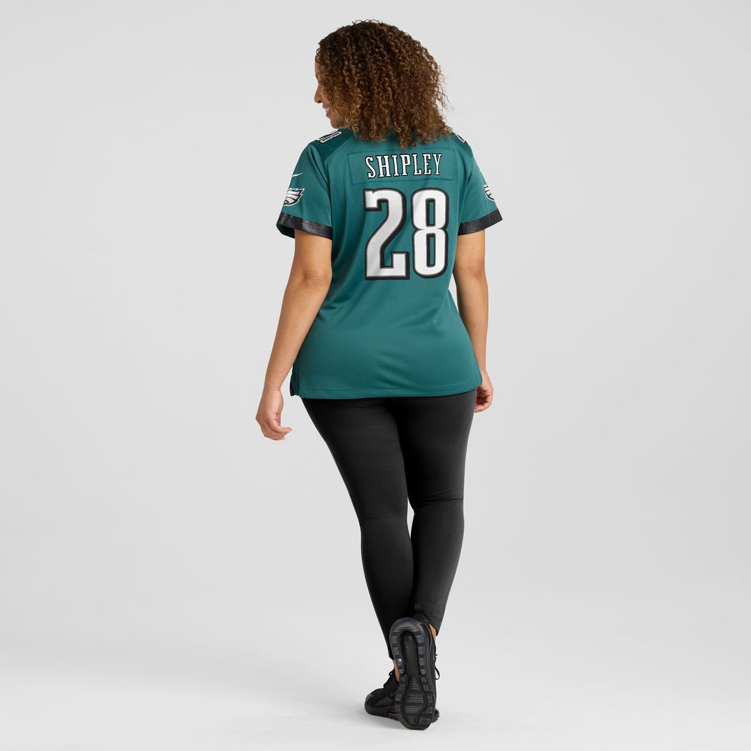 Will Shipley Philadelphia Eagles Nike Women's Team Game Jersey - Midnight Green Official NFL Team Apparel Football Fan Gear