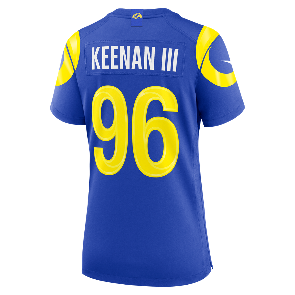 Tim Keenan III Los Angeles Rams Nike Women's Team Game Jersey - Royal Official NFL Team Apparel Football Fan Gear