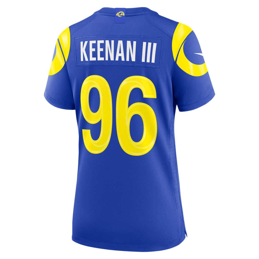 Tim Keenan III Los Angeles Rams Nike Women's Team Game Jersey - Royal Official NFL Team Apparel Football Fan Gear