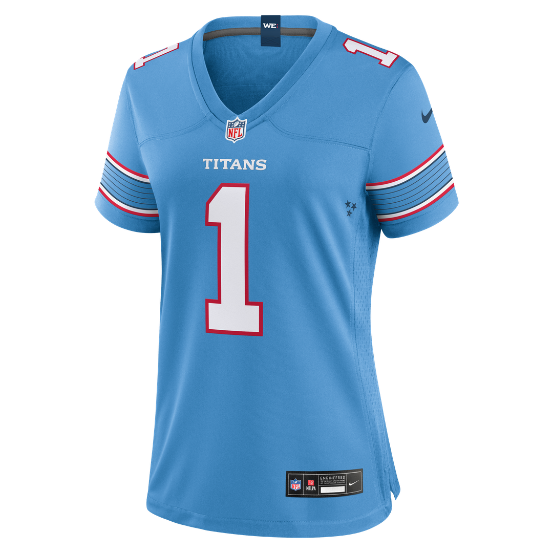Cameron Ward Tennessee Titans Nike Women's Game Jersey - Light Blue Official NFL Team Apparel Football Fan Gear