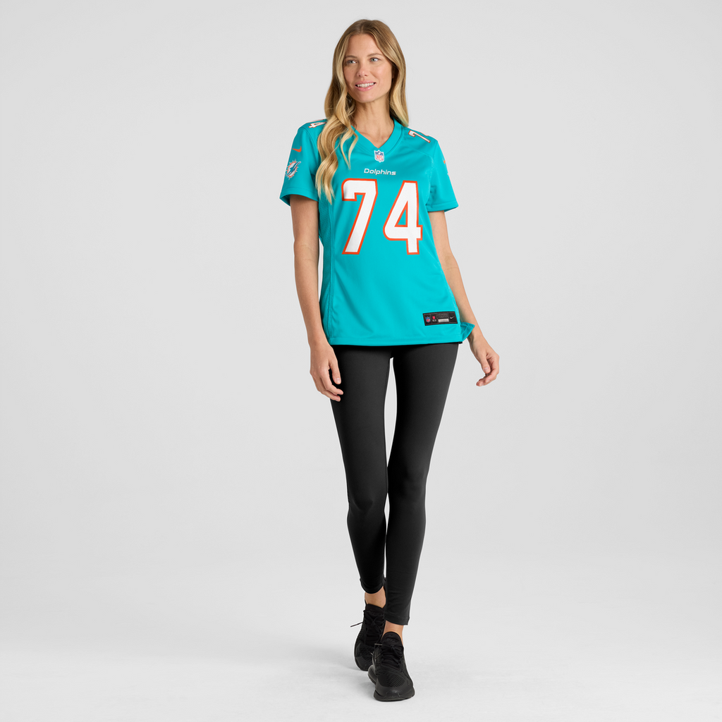 Kadyn Proctor Miami Dolphins Nike Women's Team Game Jersey - Aqua Official NFL Team Apparel Football Fan Gear