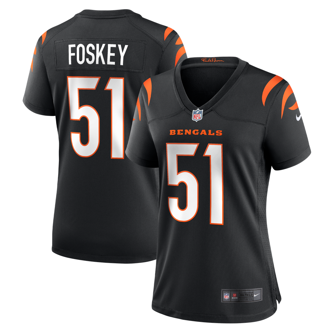 Isaiah Foskey Cincinnati Bengals Nike Women's Team Game Jersey - Black Official NFL Team Apparel Football Fan Gear
