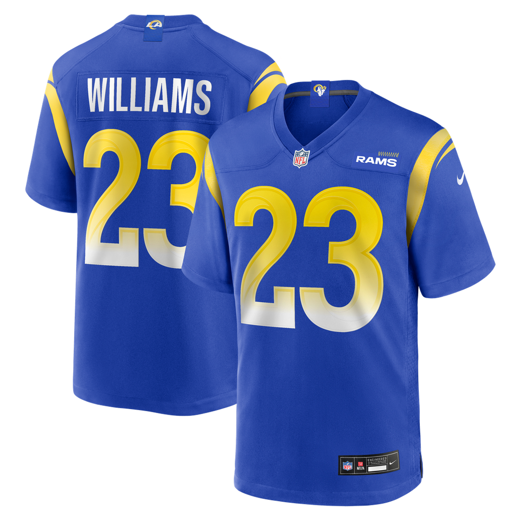 Kyren Williams Los Angeles Rams Nike Game Player Jersey - Royal Official NFL Team Apparel Football Fan Gear