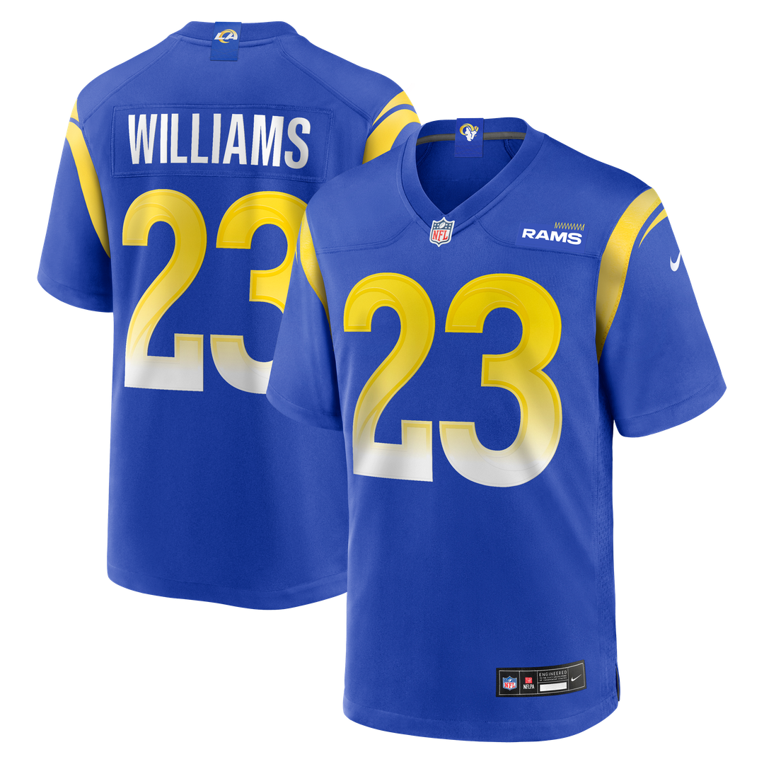 Kyren Williams Los Angeles Rams Nike Game Player Jersey - Royal Official NFL Team Apparel Football Fan Gear