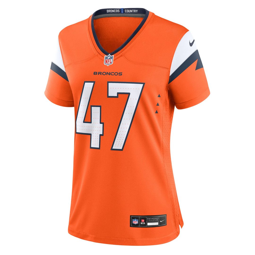 Karene Reid Denver Broncos Nike Women's Team Game Jersey - Orange Official NFL Team Apparel Football Fan Gear