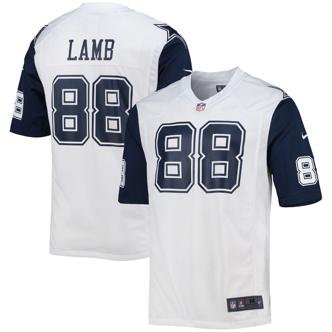 CeeDee Lamb Dallas Cowboys Nike Alternate Game Team Jersey - White Official NFL Team Apparel Football Fan Gear