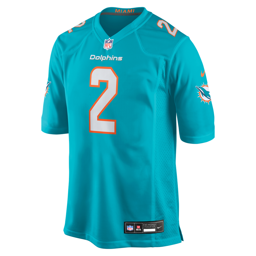 Bradley Chubb Miami Dolphins Nike Game Player Jersey - Aqua Official NFL Team Apparel Football Fan Gear