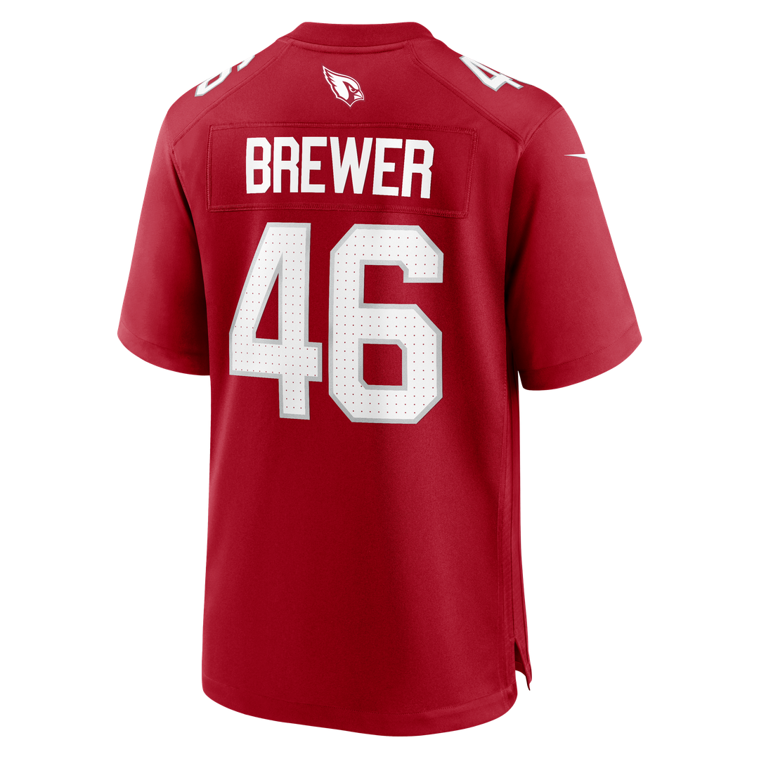 Aaron Brewer Arizona Cardinals Nike Team Game Jersey - Cardinal Official NFL Team Apparel Football Fan Gear
