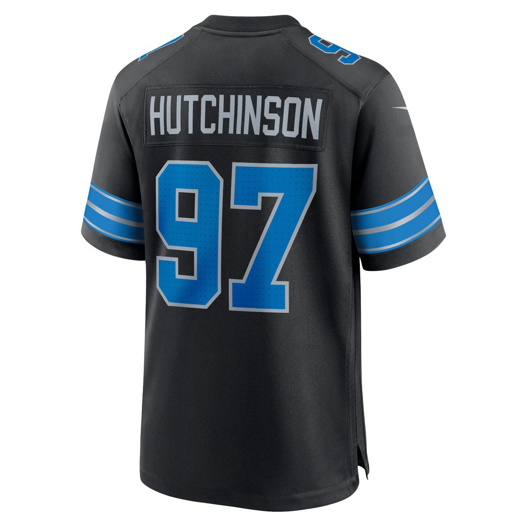Aidan Hutchinson Detroit Lions Nike Game Jersey - Blue Official NFL Team Apparel Football Fan Gear