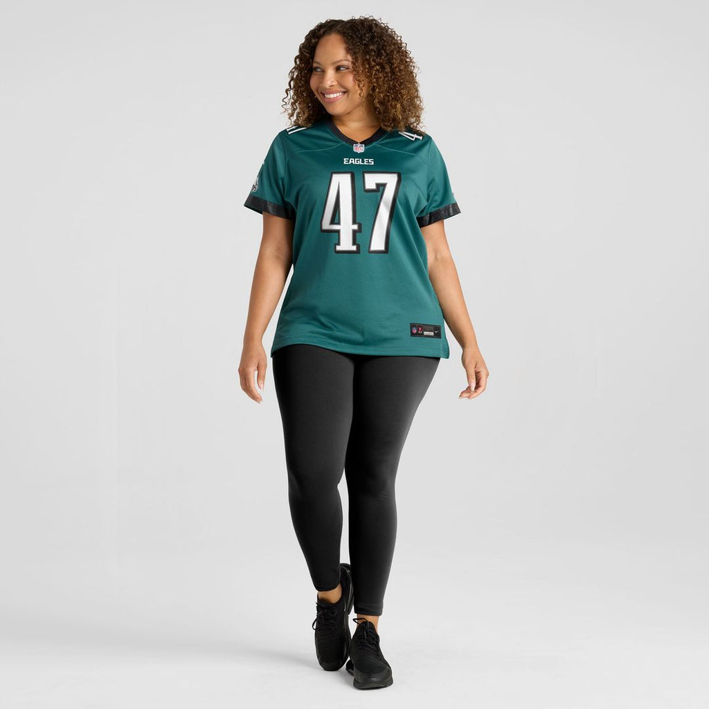 Charley Hughlett Philadelphia Eagles Nike Women's Team Game Jersey - Midnight Green Official NFL Team Apparel Football Fan Gear