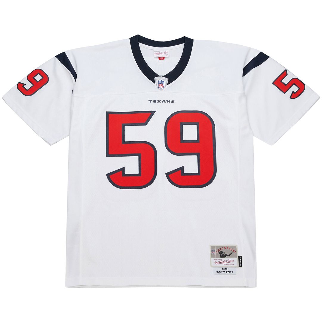 DeMeco Ryans Houston Texans Mitchell & Ness 2006 Legacy Replica Jersey - White Official NFL Team Apparel Football Fan Gear