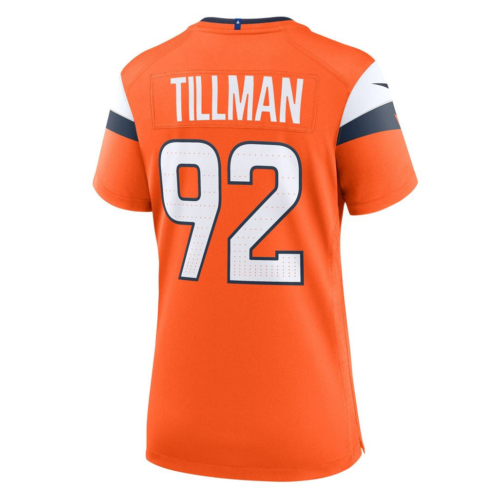 Dondrea Tillman Denver Broncos Nike Women's Team Game Jersey - Orange Official NFL Team Apparel Football Fan Gear