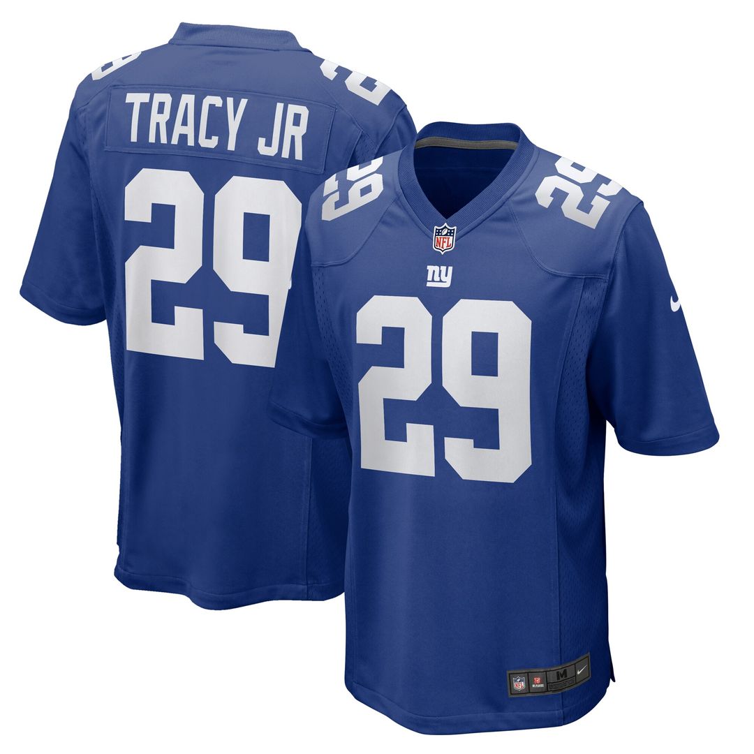 Tyrone Tracy Jr. New York Giants Nike Team Game Jersey - Royal Official NFL Team Apparel Football Fan Gear