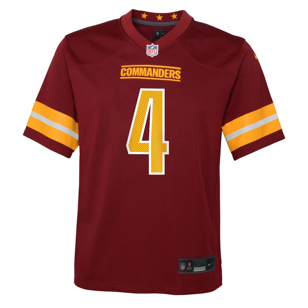 Frankie Luvu Washington Commanders Nike Youth Team Game Jersey - Burgundy Official NFL Team Apparel Football Fan Gear