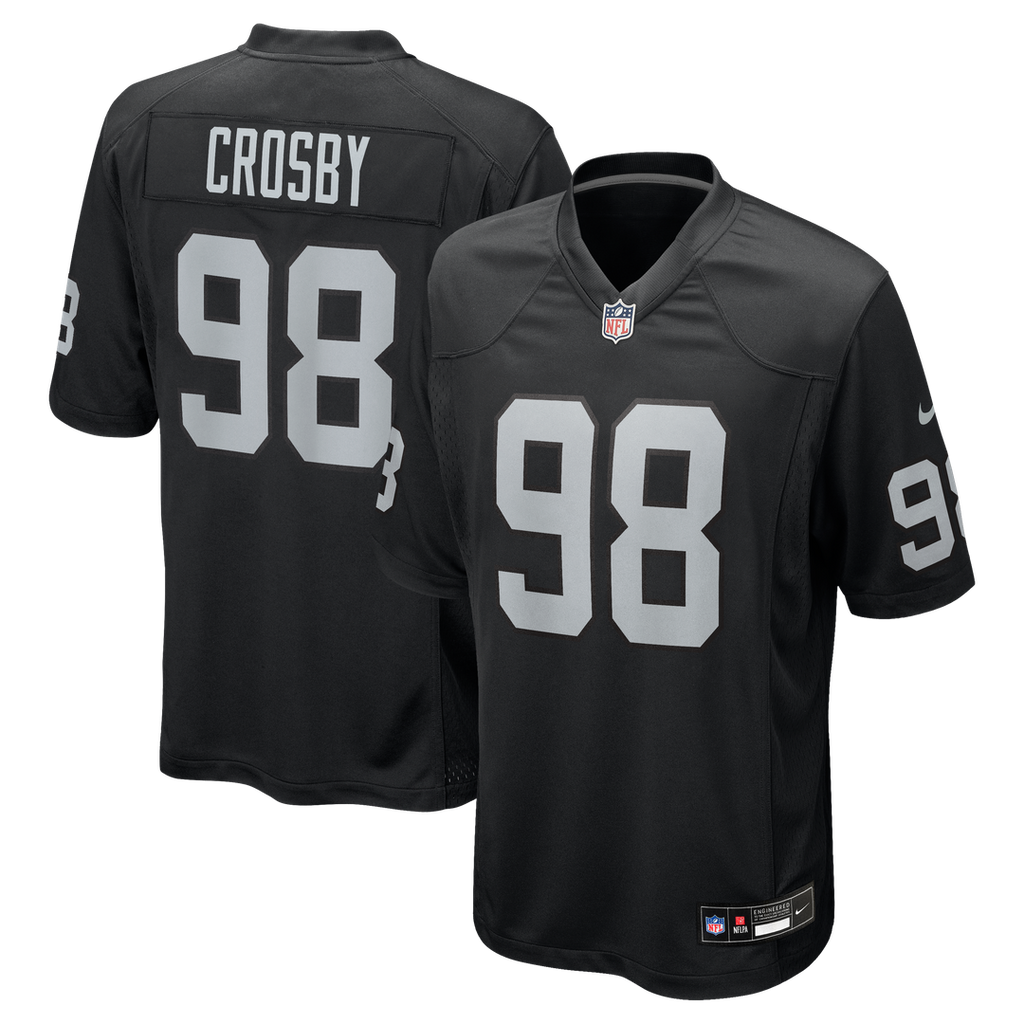 Maxx Crosby Las Vegas Raiders Nike Game Jersey - Black Official NFL Team Apparel Football Fan Gear