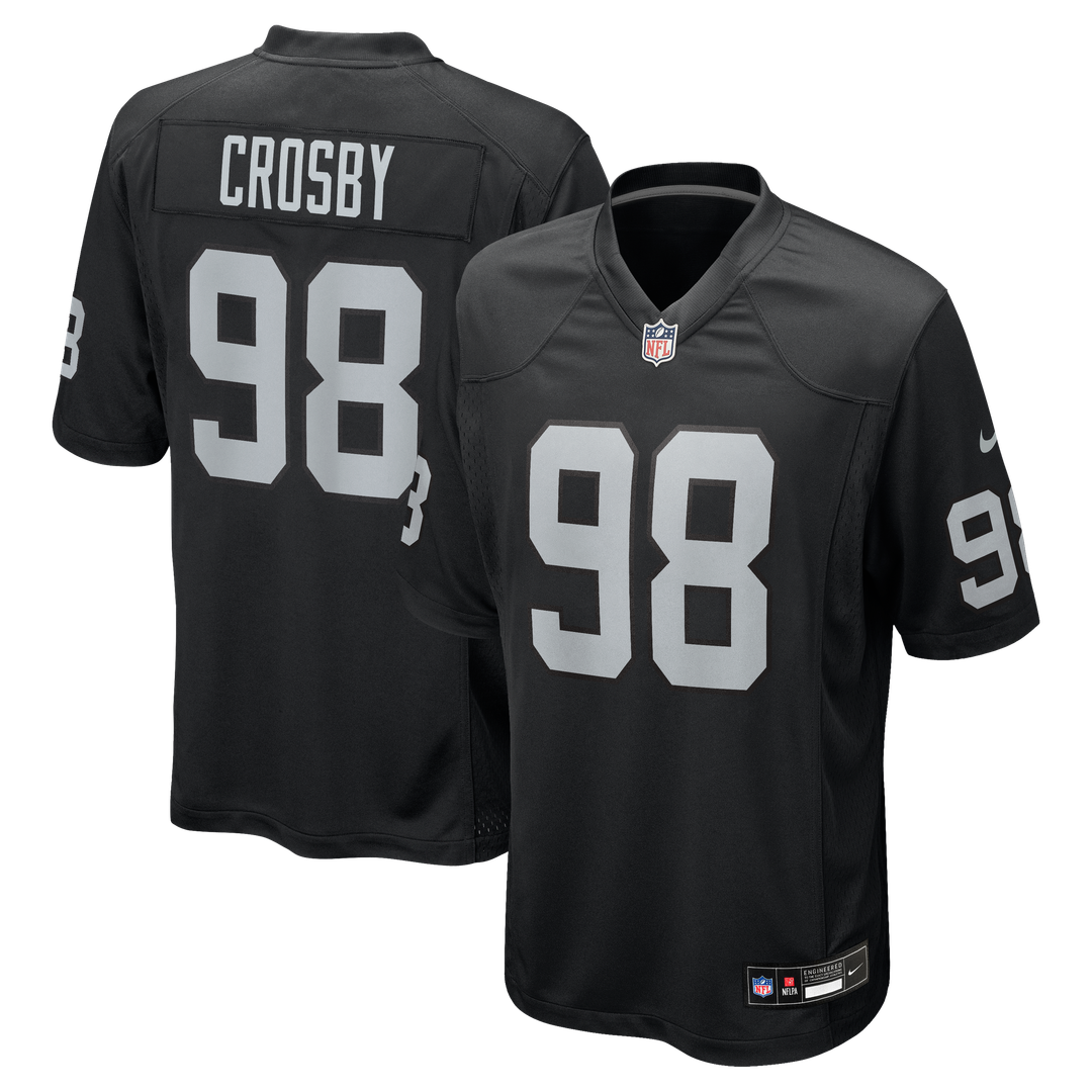 Maxx Crosby Las Vegas Raiders Nike Game Jersey - Black Official NFL Team Apparel Football Fan Gear