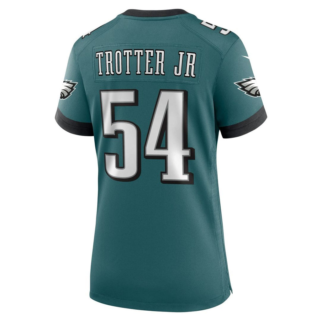 Jeremiah Trotter Jr. Philadelphia Eagles Nike Women's Team Game Jersey - Midnight Green Official NFL Team Apparel Football Fan Gear